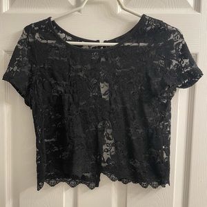 Black Lace Top